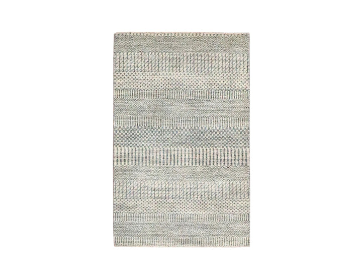2'0" x 3'0" New Hand Knotted Beige Wool Rectangle Oriental Rug - MOA10276658