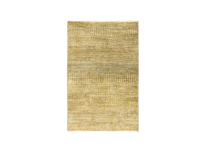 2'0" x 3'0" New Hand Knotted Brown Wool Rectangle Oriental Rug - MOA10276659
