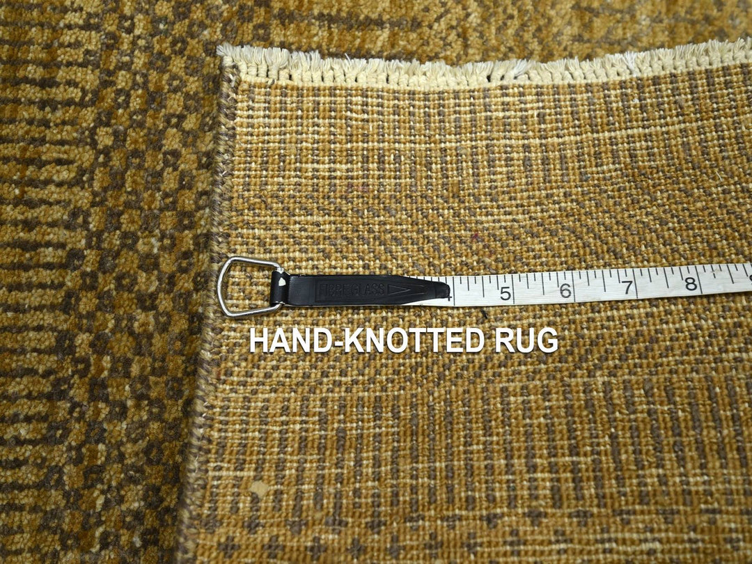 2'0" x 3'0" New Hand Knotted Brown Wool Rectangle Oriental Rug - MOA10276659