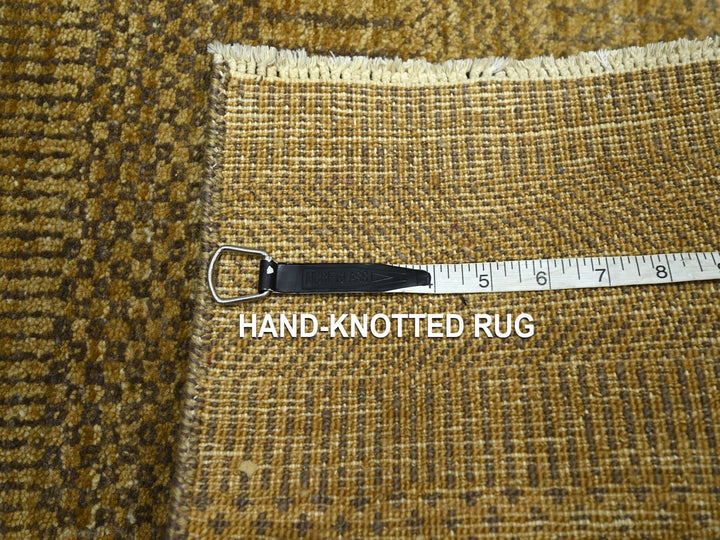 2'0" x 3'0" New Hand Knotted Brown Wool Rectangle Oriental Rug - MOA10276659