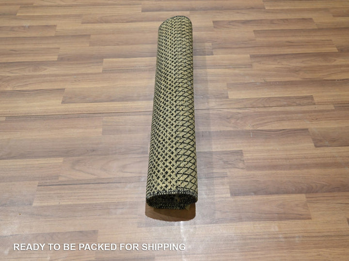2'0" x 3'0" New Hand Knotted Grey Wool Rectangle Oriental Rug - MOA10276662
