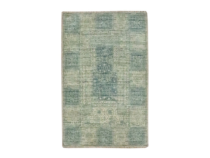 2'0" x 3'0" New Hand Knotted Beige Wool Rectangle Oriental Rug - MOA10276671