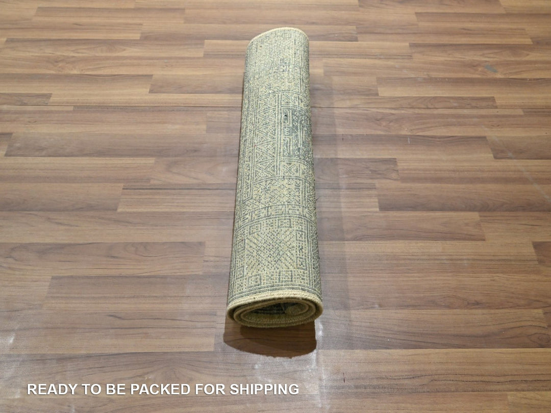 2'0" x 3'0" New Hand Knotted Beige Wool Rectangle Oriental Rug - MOA10276671