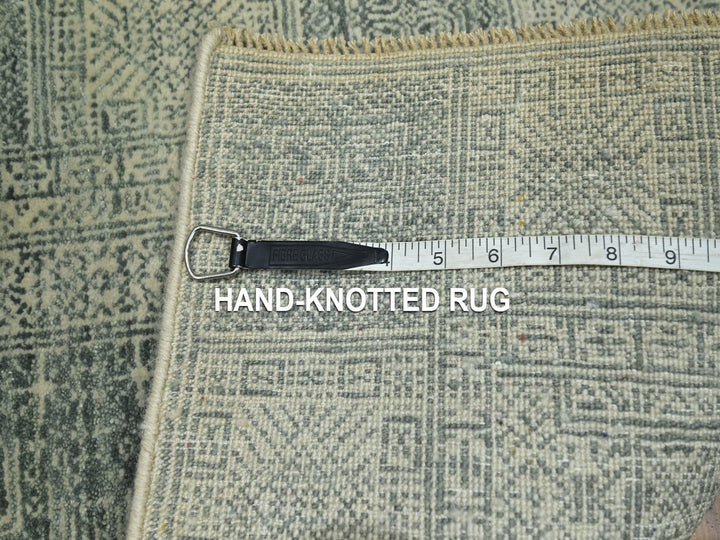 2'0" x 3'0" New Hand Knotted Beige Wool Rectangle Oriental Rug - MOA10276672