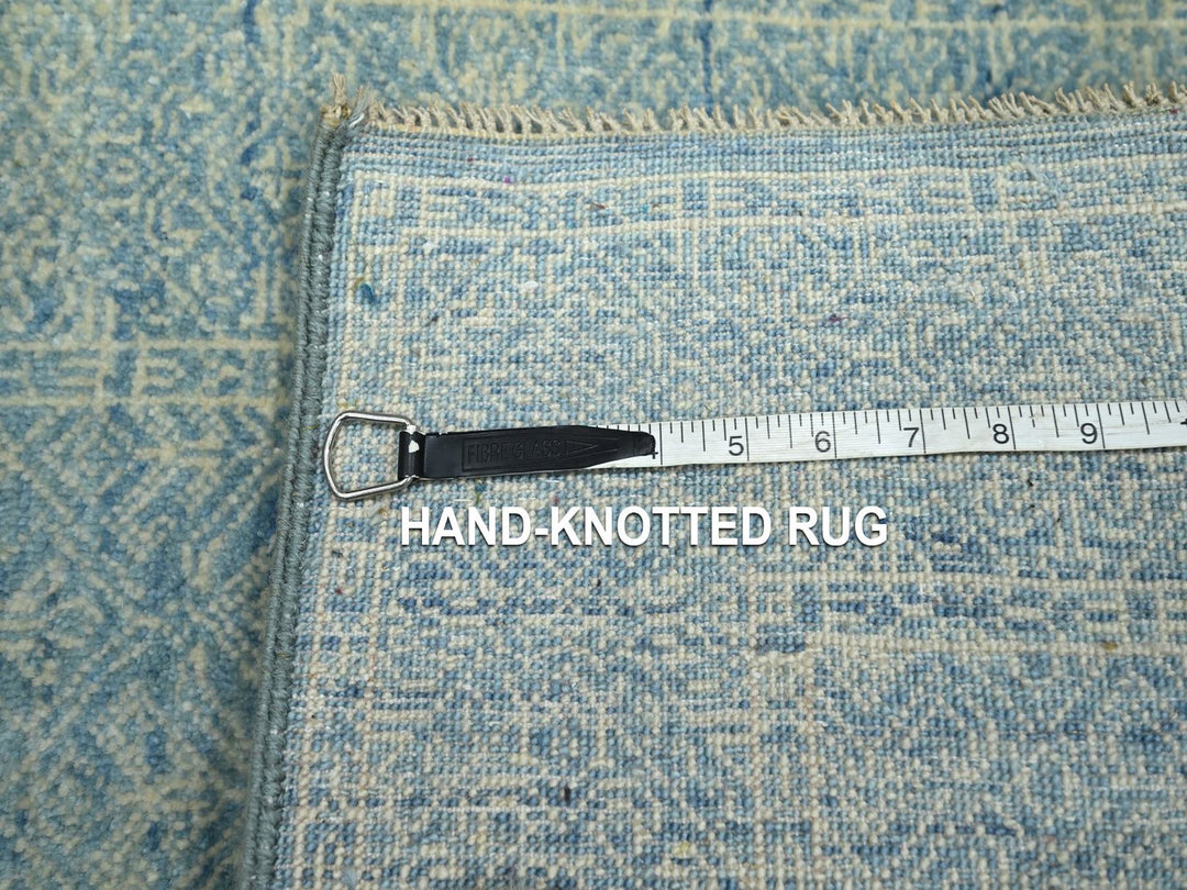2'0" x 3'0" New Hand Knotted Blue Wool & Silk Rectangle Oriental Rug - MOA10276673