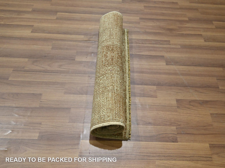 2'0" x 3'0" New Hand Knotted Beige Wool Rectangle Oriental Rug - MOA10276675