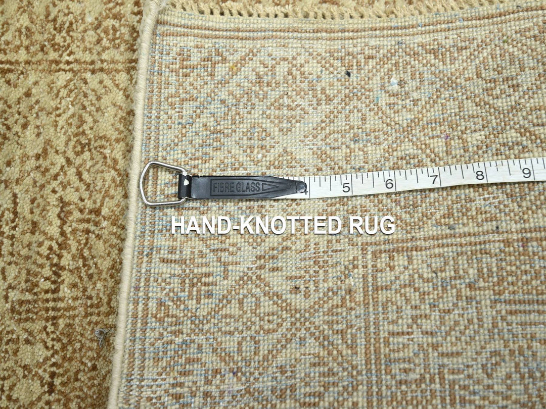 2'0" x 3'0" New Hand Knotted Brown Wool & Silk Rectangle Oriental Rug - MOA10276677