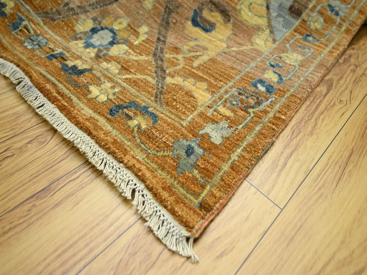 8'9" x 11'11" New Hand Knotted Red Wool Rectangle Oriental Rug - MOA10276685