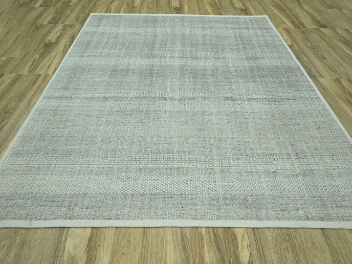 10'0" x 10'2" New Hand Knotted Grey Wool Square Oriental Rug - MOA10276690