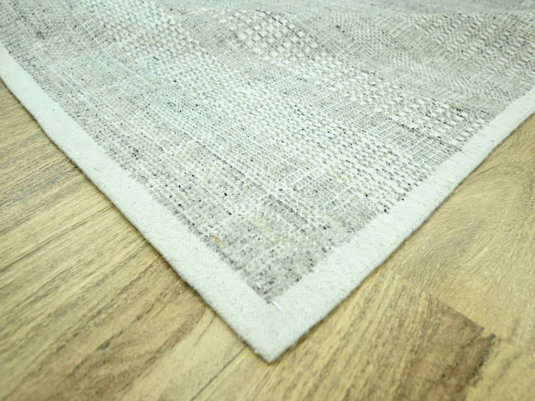 10'0" x 10'2" New Hand Knotted Grey Wool Square Oriental Rug - MOA10276690
