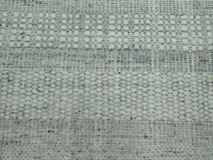 10'0" x 10'2" New Hand Knotted Grey Wool Square Oriental Rug - MOA10276690