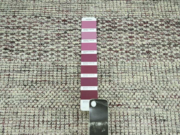 11'10" x 14'10" New Hand Knotted Red Wool Rectangle Oriental Rug - MOA10276691