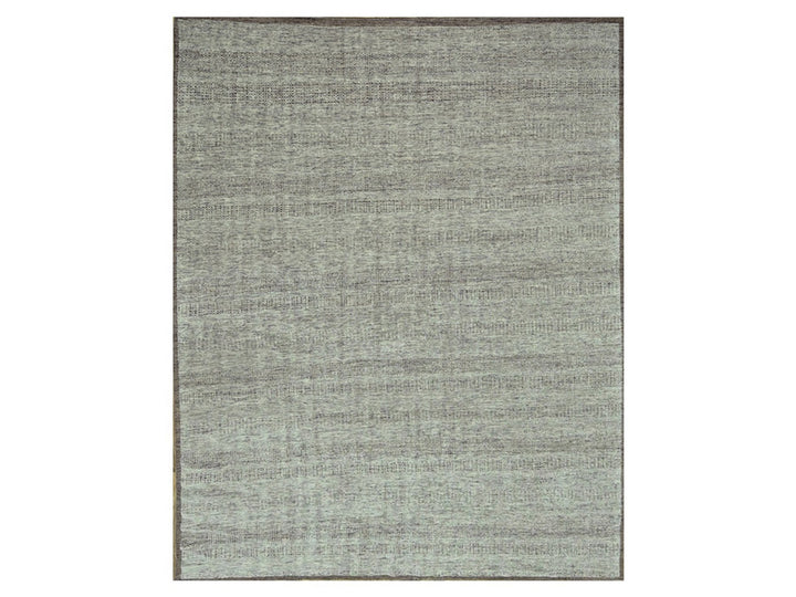 12'1" x 14'11" New Hand Knotted Brown Wool Rectangle Oriental Rug - MOA10276693