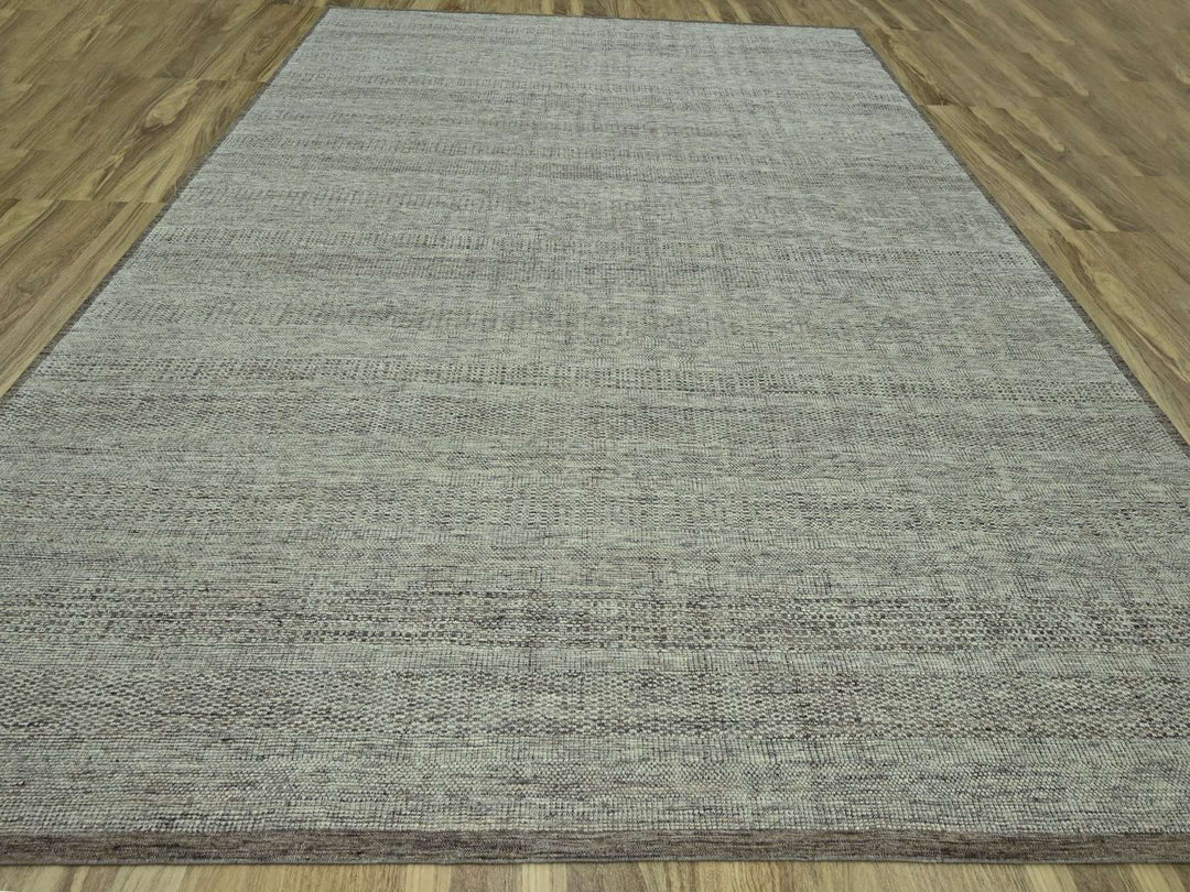 12'1" x 14'11" New Hand Knotted Brown Wool Rectangle Oriental Rug - MOA10276693