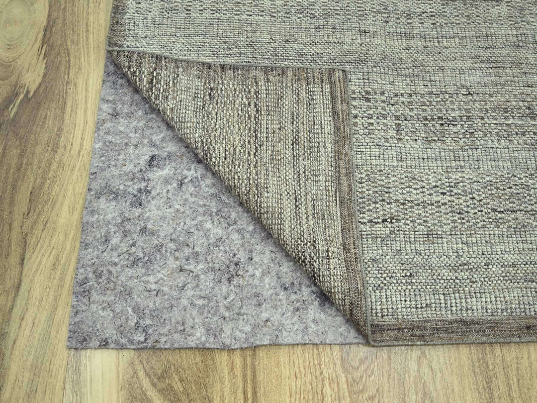 12'1" x 14'11" New Hand Knotted Brown Wool Rectangle Oriental Rug - MOA10276693