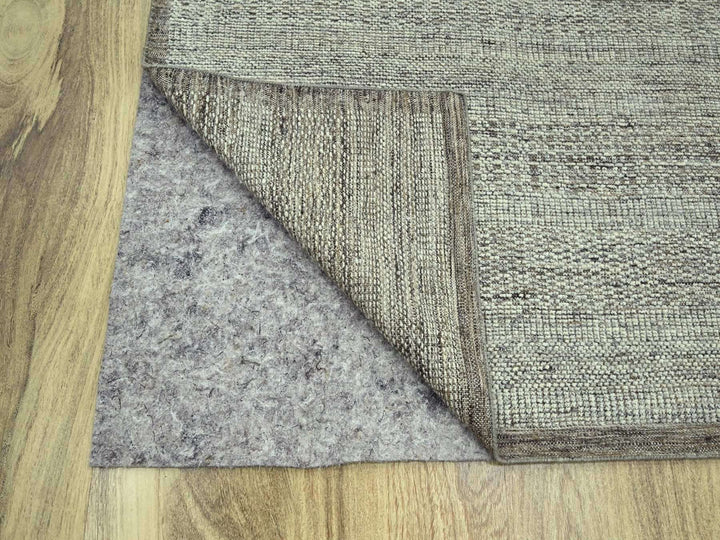12'1" x 14'11" New Hand Knotted Brown Wool Rectangle Oriental Rug - MOA10276693