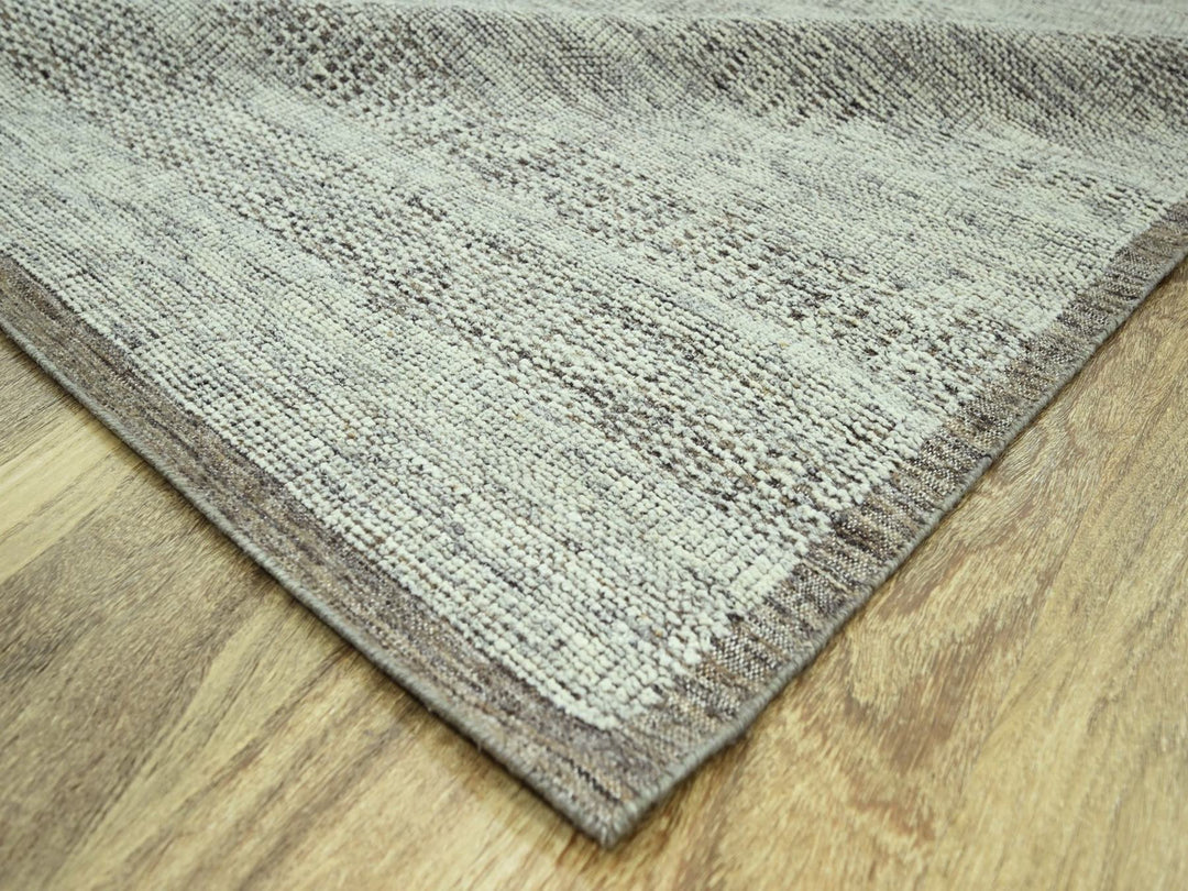 12'1" x 14'11" New Hand Knotted Brown Wool Rectangle Oriental Rug - MOA10276693