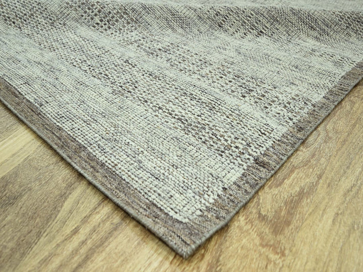 12'1" x 14'11" New Hand Knotted Brown Wool Rectangle Oriental Rug - MOA10276693
