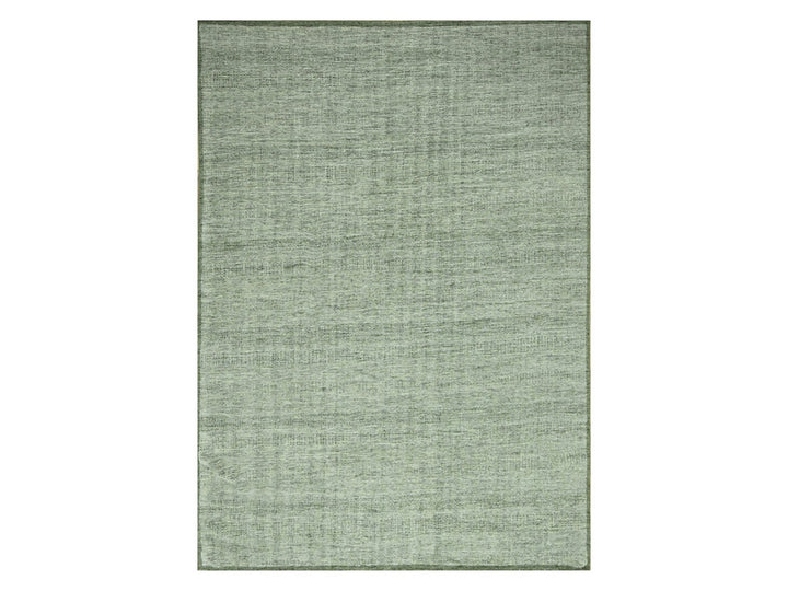 9'10" x 14'0" New Hand Knotted Green Wool Rectangle Oriental Rug - MOA10276694