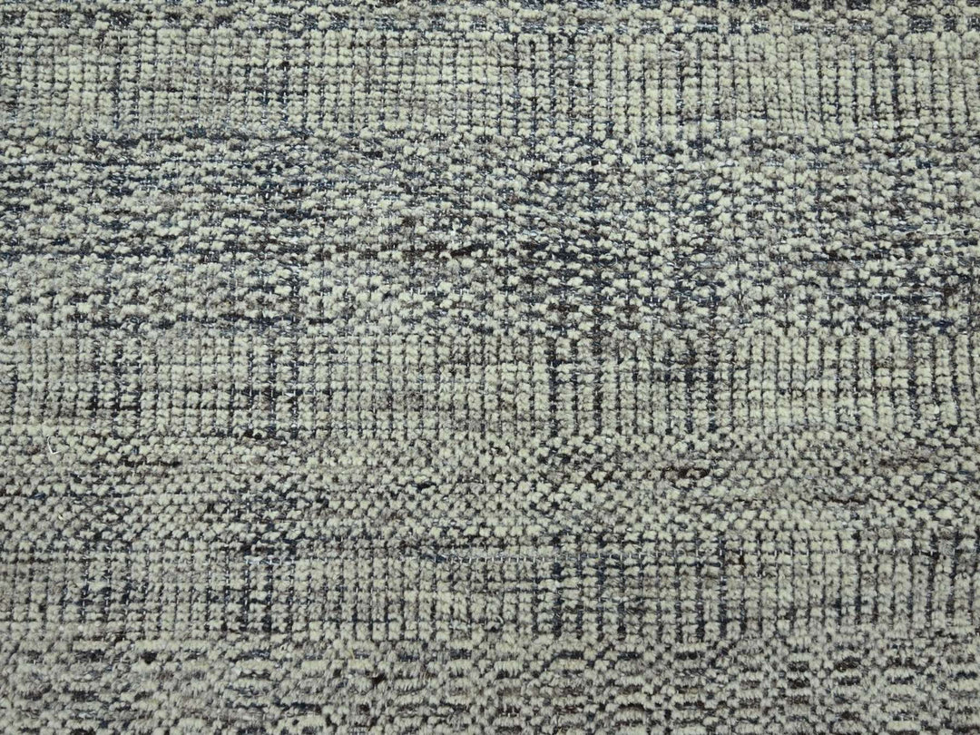 8'10" x 11'10" New Hand Knotted Blue Wool Rectangle Oriental Rug - MOA10276695