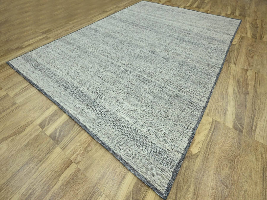 10'0" x 13'10" New Hand Knotted Teal Wool Rectangle Oriental Rug - MOA10276696