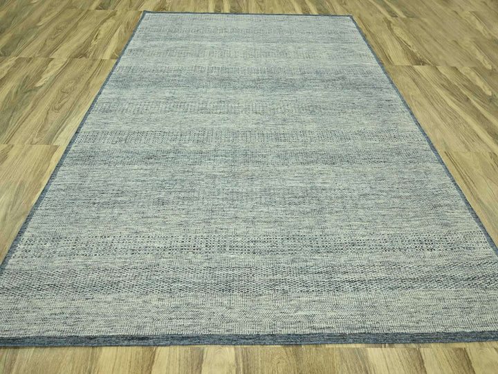 9'0" x 11'8" New Hand Knotted Blue Wool Rectangle Oriental Rug - MOA10276698