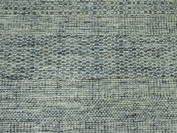 9'0" x 11'8" New Hand Knotted Blue Wool Rectangle Oriental Rug - MOA10276698