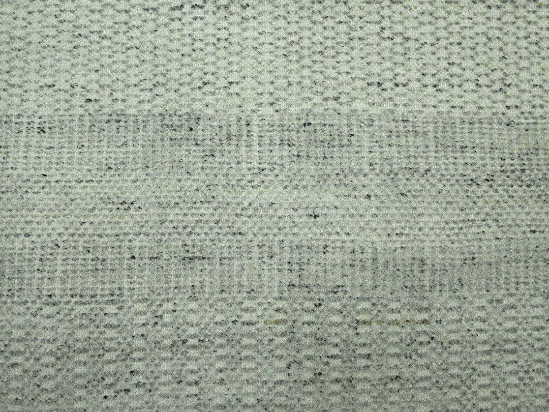 9'1" x 12'1" New Hand Knotted Grey Wool Rectangle Oriental Rug - MOA10276700