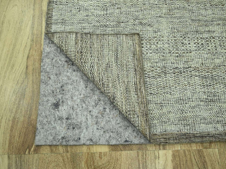 9'8" x 10'3" New Hand Knotted Brown Wool Square Oriental Rug - MOA10276701