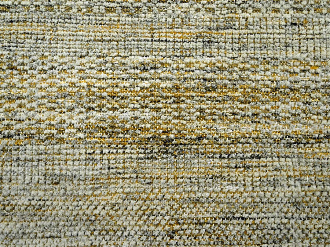 11'11" x 14'10" New Hand Knotted Yellow Wool Rectangle Oriental Rug - MOA10276704