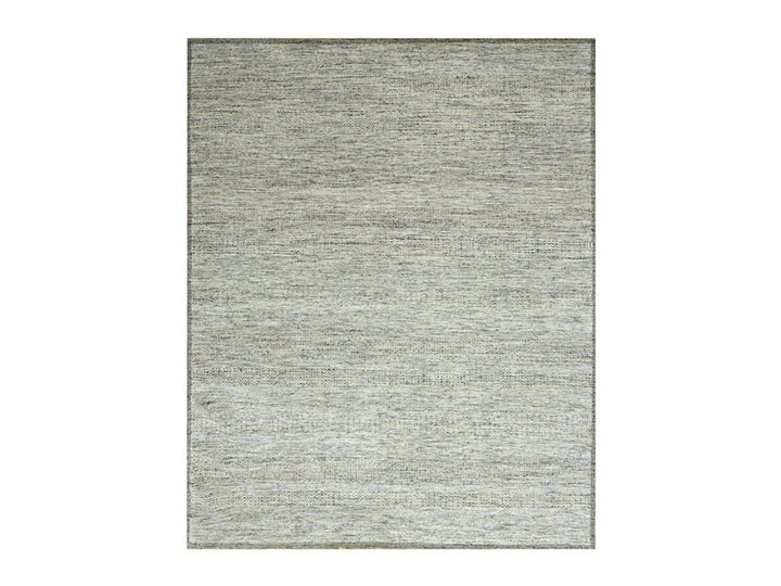 8'3" x 10'1" New Hand Knotted Brown Wool Rectangle Oriental Rug - MOA10276712