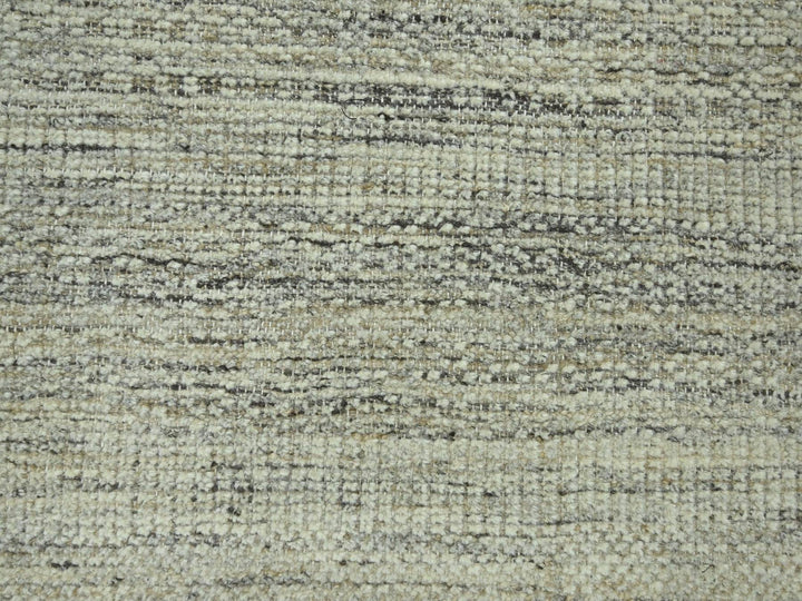 8'3" x 10'1" New Hand Knotted Brown Wool Rectangle Oriental Rug - MOA10276712