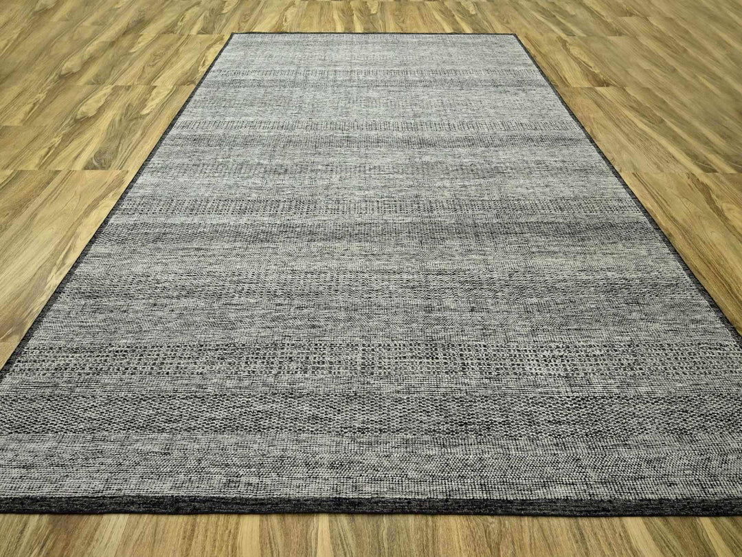 10'0" x 13'11" New Hand Knotted Black Wool Rectangle Oriental Rug - MOA10276713