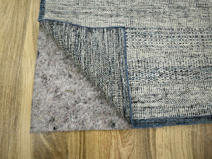 8'2" x 10'0" New Hand Knotted Blue Wool Rectangle Oriental Rug - MOA10276716