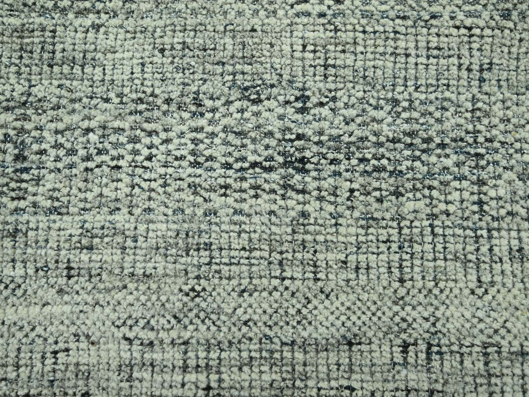 8'2" x 10'0" New Hand Knotted Blue Wool Rectangle Oriental Rug - MOA10276716