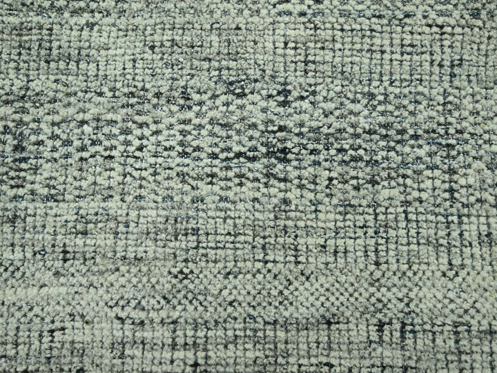 8'2" x 10'0" New Hand Knotted Blue Wool Rectangle Oriental Rug - MOA10276716