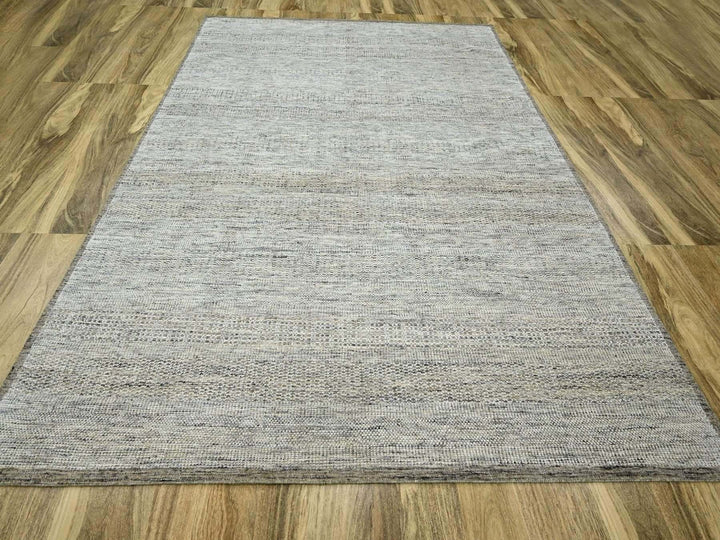 8'0" x 10'3" New Hand Knotted Brown Wool Rectangle Oriental Rug - MOA10276718
