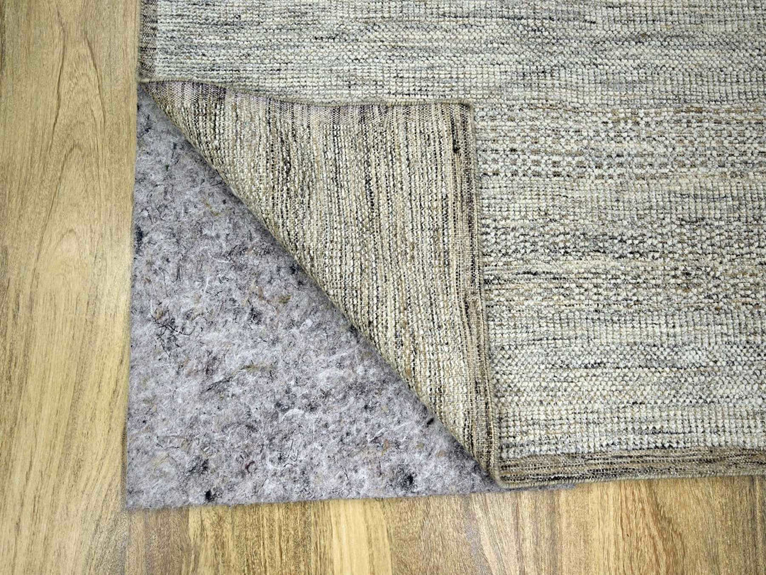 8'0" x 10'3" New Hand Knotted Brown Wool Rectangle Oriental Rug - MOA10276718