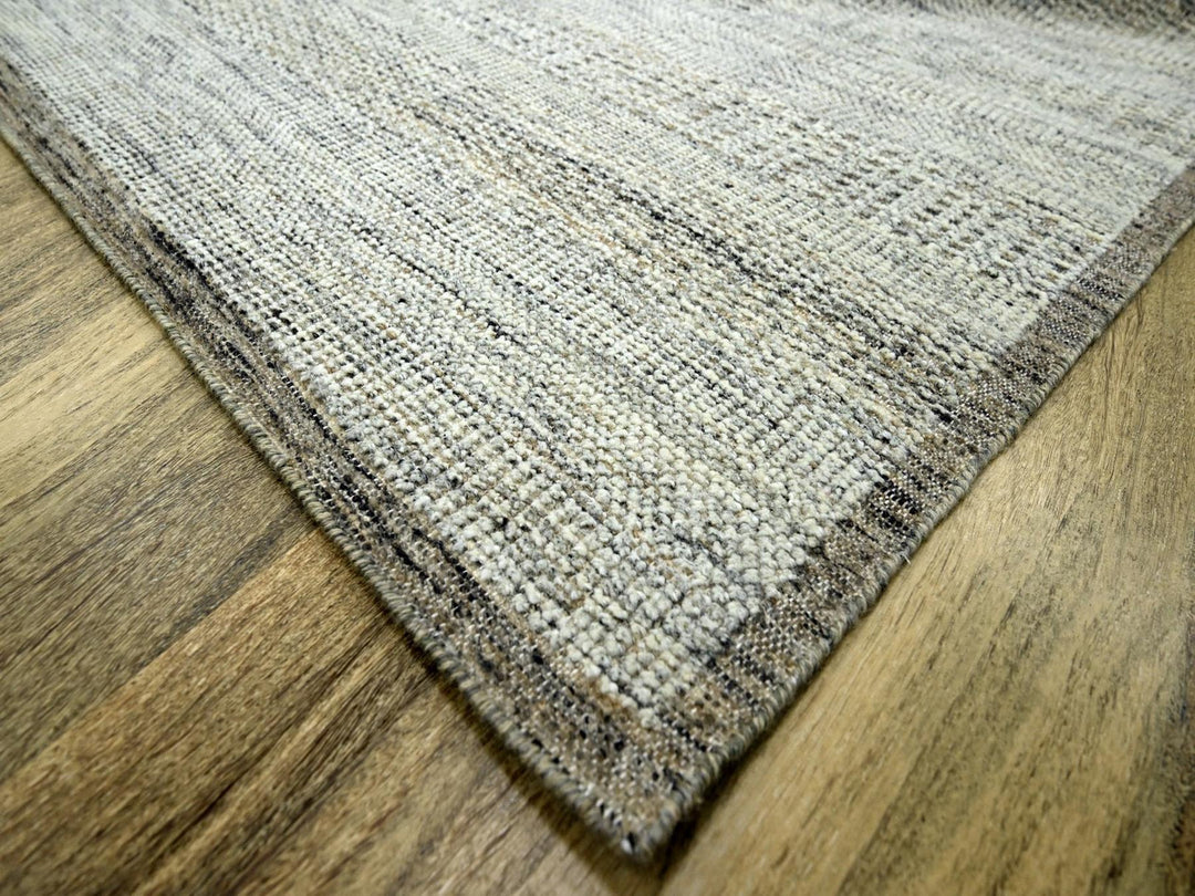 8'0" x 10'3" New Hand Knotted Brown Wool Rectangle Oriental Rug - MOA10276718