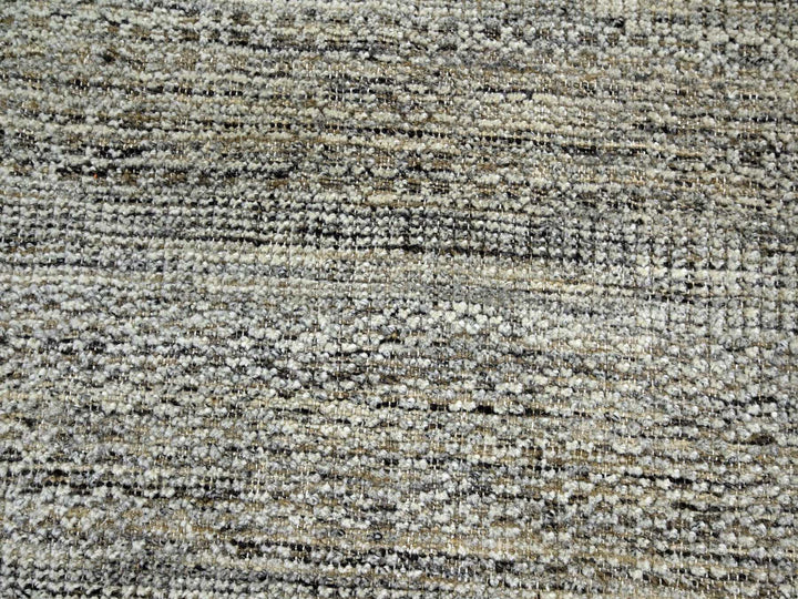 8'0" x 10'3" New Hand Knotted Brown Wool Rectangle Oriental Rug - MOA10276718