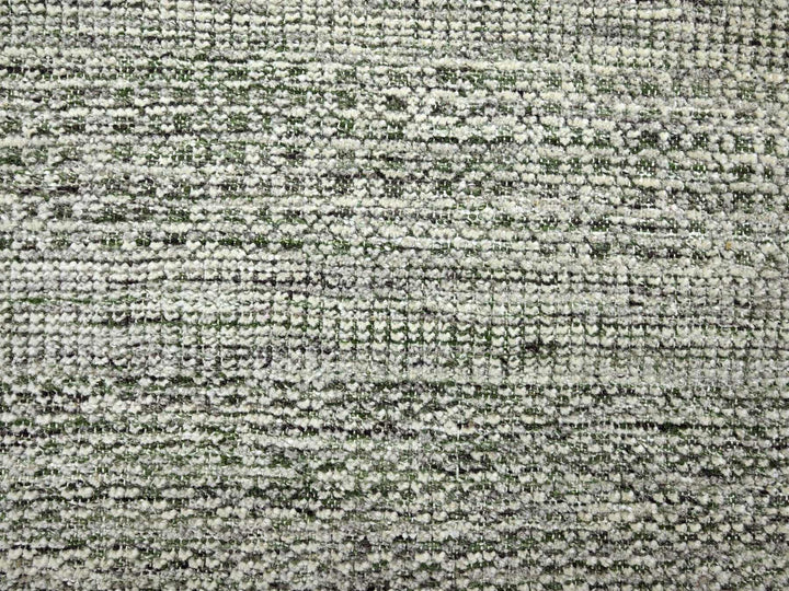 11'10" x 11'11" New Hand Knotted Green Wool Round Oriental Rug - MOA10276720