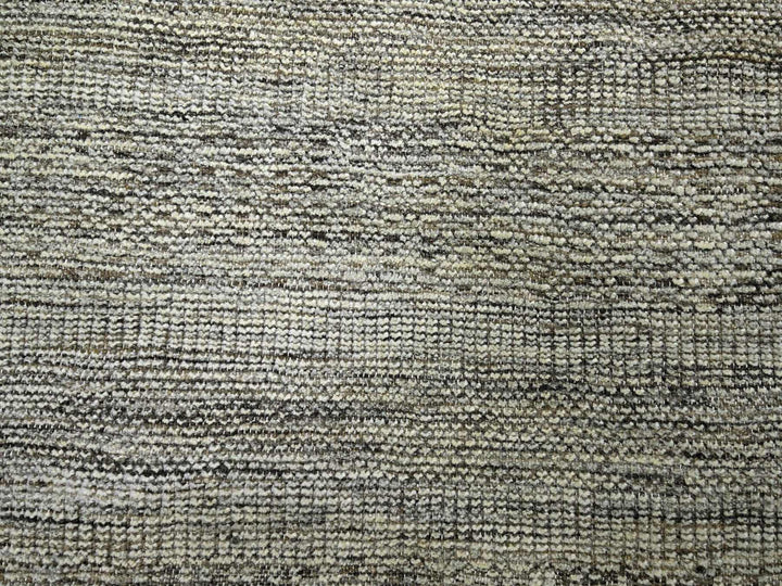 12'0" x 12'1" New Hand Knotted Brown Wool Round Oriental Rug - MOA10276721