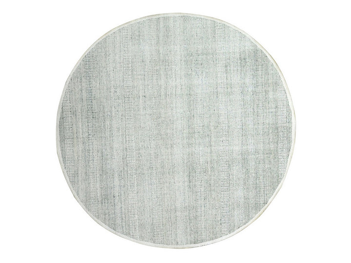 10'0" x 10'1" New Hand Knotted Grey Wool Round Oriental Rug - MOA10276723