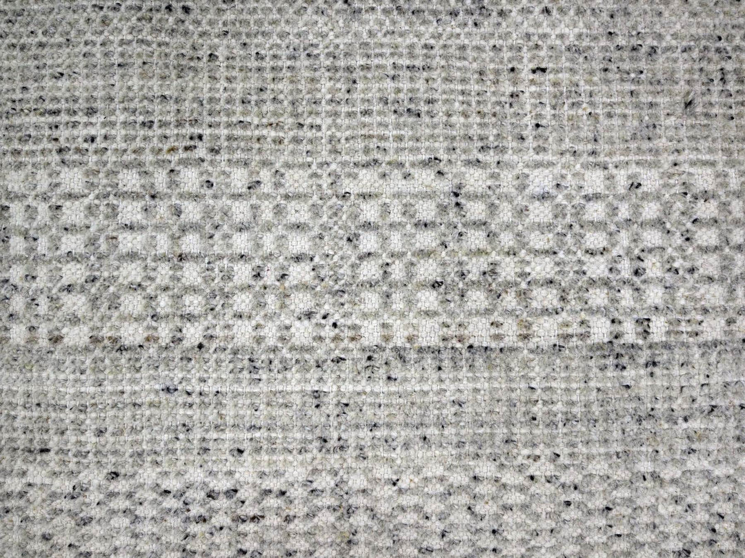 10'0" x 10'1" New Hand Knotted Grey Wool Round Oriental Rug - MOA10276723