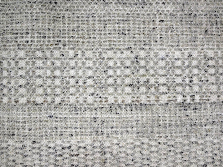10'0" x 10'1" New Hand Knotted Grey Wool Round Oriental Rug - MOA10276723
