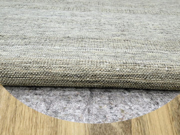 10'0" x 10'1" New Hand Knotted Brown Wool Round Oriental Rug - MOA10276724