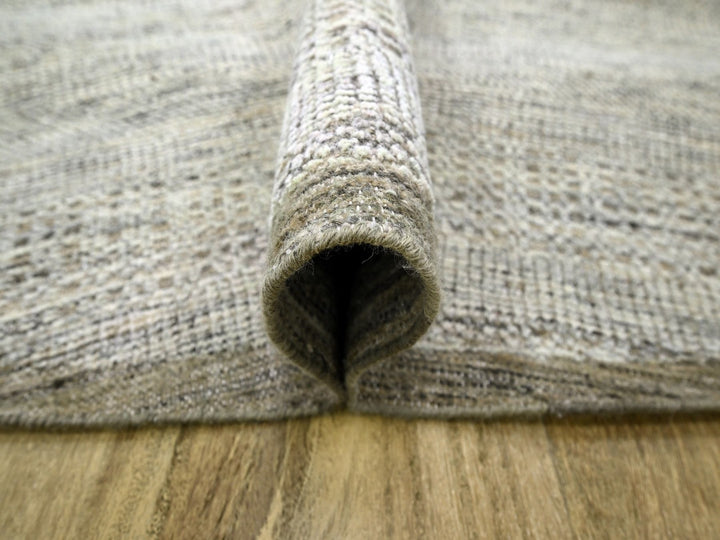 10'0" x 10'1" New Hand Knotted Brown Wool Round Oriental Rug - MOA10276724