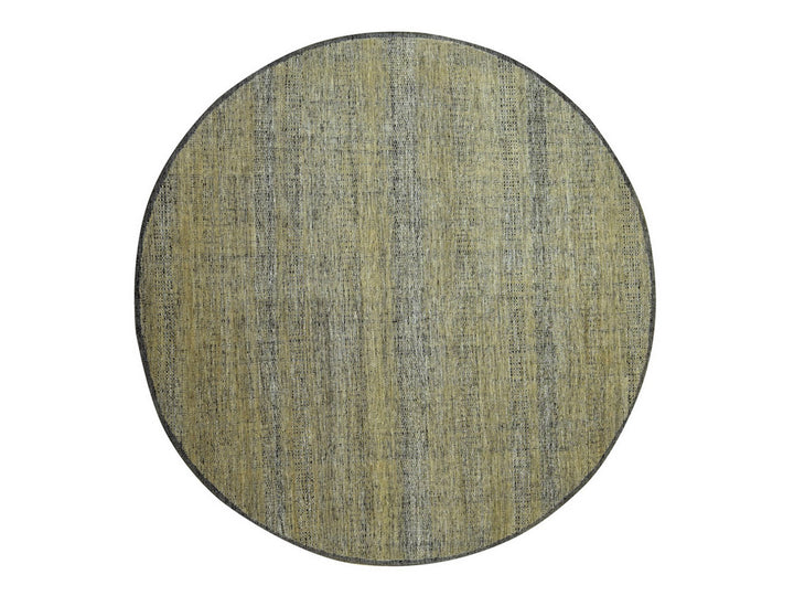 9'11" x 10'0" New Hand Knotted Brown Wool Round Oriental Rug - MOA10276725