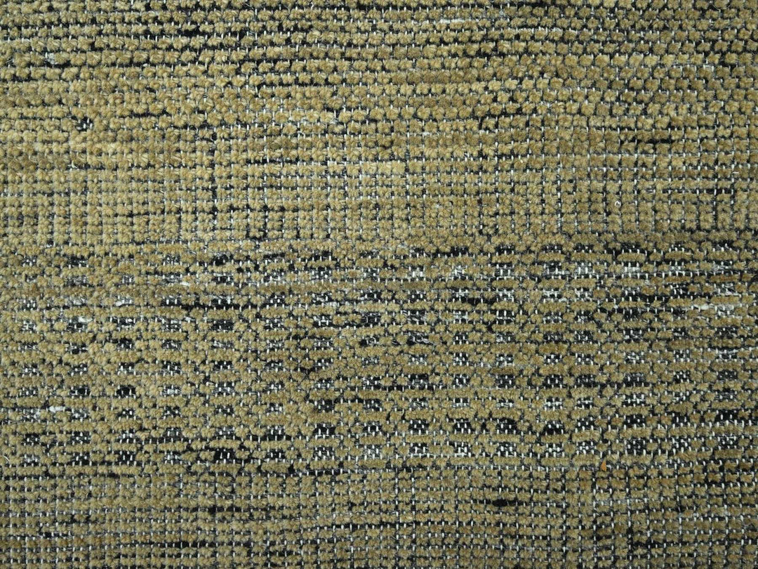 9'11" x 10'0" New Hand Knotted Brown Wool Round Oriental Rug - MOA10276725
