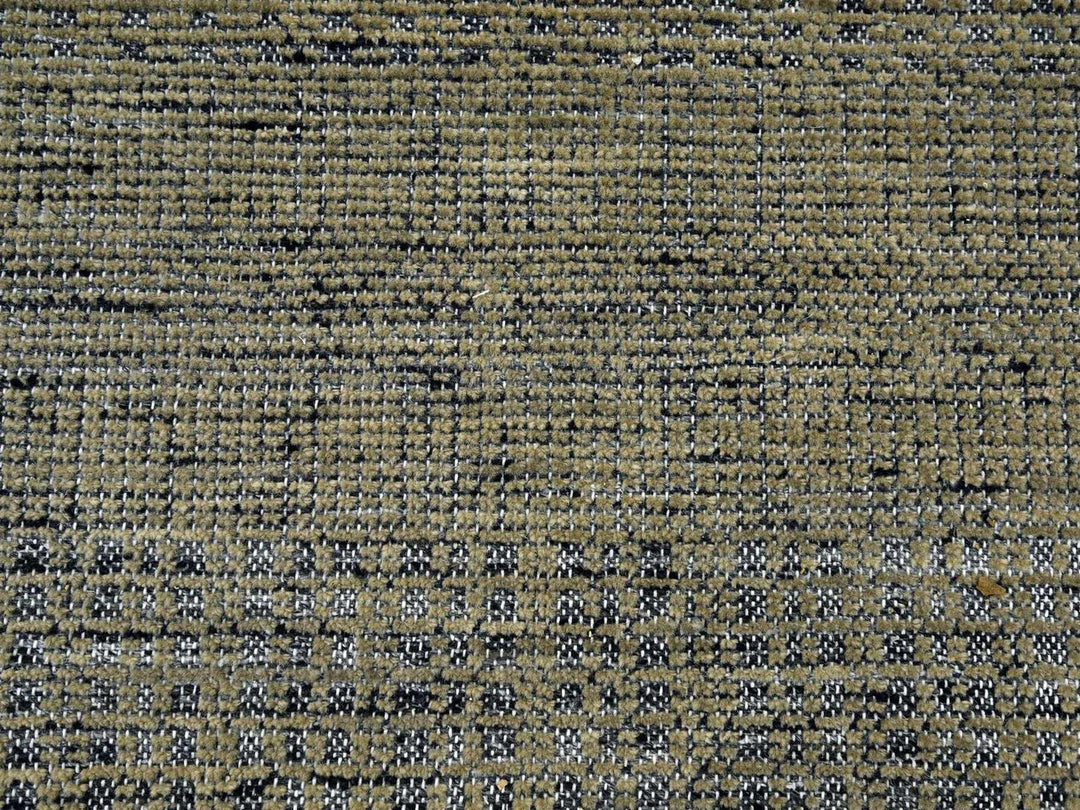 11'10" x 11'11" New Hand Knotted Brown Wool Round Oriental Rug - MOA10276726